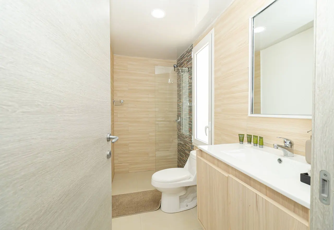 Two suites: Bathrooms