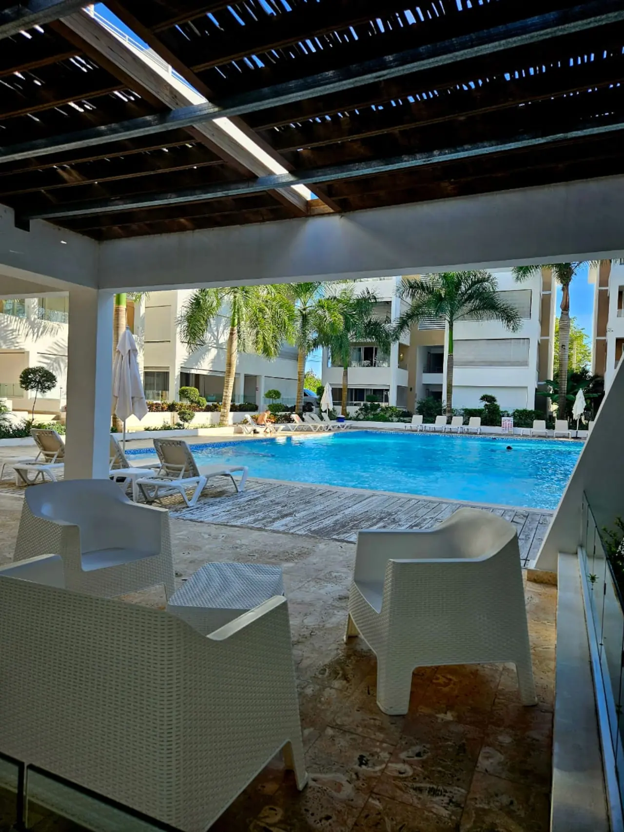 Studio with pool and gym: Pool