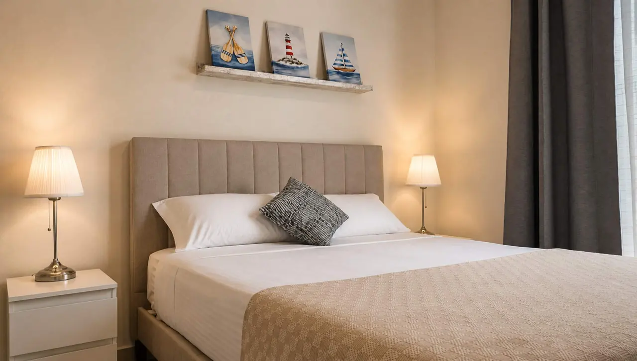 Coral Azul Studio: Sleeping area