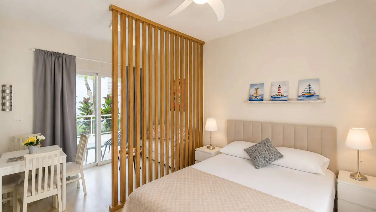 Coral Azul Studio: Sleeping area