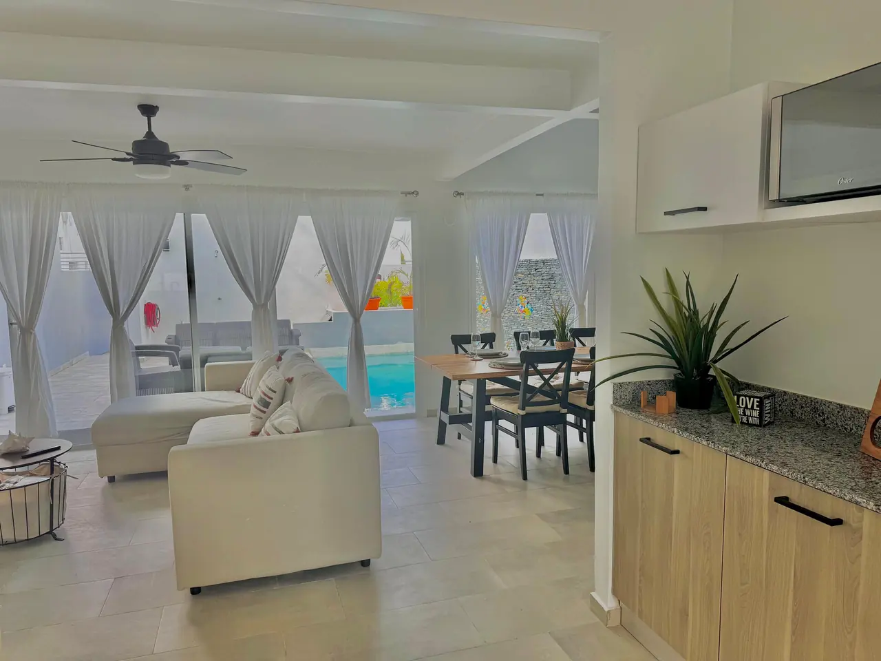 Villa Bayahibe: Salon